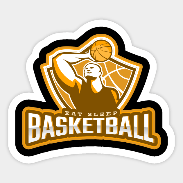 Eat Sleep Basketball Sticker by poc98